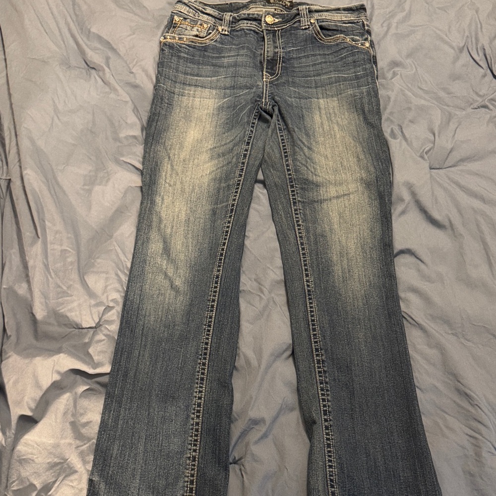 Shyanne Dark Blue Bootcut Jeans